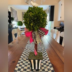 Rare Mackenzie-Childs boxwood topiary